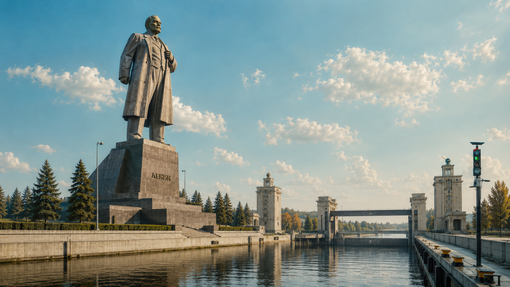 Монументальный берег канала